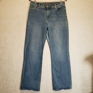 Levi’s Women’s 14M 512 Perfectly Slimming Bootcut Jeans Stretch Medium Wash Stud